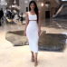 Colysmo Double Layers High Waist Pencil Midi Skirt Bodycon Long Skirt Cotton Maxi Skirt White Summer Skirts Womens Saia Midi New