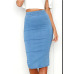 Colysmo Women Denim Skirts Plus Size High Waist Midi Skirt Summer Pencil Skirt Jeans Lady Long Bodycon Denim Skirt Saia Midi New