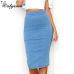 Colysmo Women Denim Skirts Plus Size High Waist Midi Skirt Summer Pencil Skirt Jeans Lady Long Bodycon Denim Skirt Saia Midi New