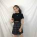 ELEXS Summer Skirt Women High Waist Plaid A-Line Skirt Casual Fashion Kawaii Student Skirts Shorts E2119