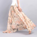 Elegant Summer 2019 Women Long Skirt Chiffon Saia Beach Bohemian Maxi Skirts High Waist Tutu Casual Vestidos Harajuku Print