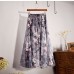 Elegant Summer 2019 Women Long Skirt Chiffon Saia Beach Bohemian Maxi Skirts High Waist Tutu Casual Vestidos Harajuku Print