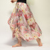 Elegant Summer 2019 Women Long Skirt Chiffon Saia Beach Bohemian Maxi Skirts High Waist Tutu Casual Vestidos Harajuku Print