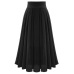 Fashion 2018 Summer skirts Bohemian style womens Chiffon Stretch High Waist Maxi Skater Flared Pleated Long Skirt Saia