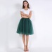 Fashion 5 Layers 60cm Fashion Tulle Skirt Pleated TUTU Skirts Womens Lolita Petticoat Bridesmaids Midi Skirt Jupe Saias faldas