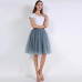 Fashion 5 Layers 60cm Fashion Tulle Skirt Pleated TUTU Skirts Womens Lolita Petticoat Bridesmaids Midi Skirt Jupe Saias faldas