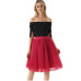 Fashion 5 Layers 60cm Fashion Tulle Skirt Pleated TUTU Skirts Womens Lolita Petticoat Bridesmaids Midi Skirt Jupe Saias faldas