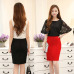 Fashion Summer 2018 Women Skirt Black Plus Size High Waist Work Slim Pencil Skirt Red Open Fork Sexy Office Lady Skirts Female