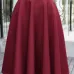 Femininas Fashion Elegant Solid Long Skirts 2018 Street Style Autumn Women's Solid Black Casual High Waist Vintage Midi Skirt
