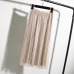 GIGOGOU Tulle Skirts Womens Black Gray Spring Summer Elastic High Waist Pleated Midi Skirt Ankle Length Lurex Tutu Skirt