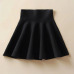 Glamaker Draped knitted short skirts women spring pleated mini skirt Elegant high waist female a-line streetwear summer skirt