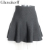 Glamaker Draped knitted short skirts women spring pleated mini skirt Elegant high waist female a-line streetwear summer skirt