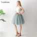 Gothic 5 Layers 65cm Mix Colors Tutu Tulle Skirt Women Streetwear High Waist Pleated Midi Skirts spudniczki jupe rokken faldas