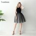 Gothic 5 Layers 65cm Mix Colors Tutu Tulle Skirt Women Streetwear High Waist Pleated Midi Skirts spudniczki jupe rokken faldas