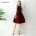 Gothic 5 Layers 65cm Mix Colors Tutu Tulle Skirt Women Streetwear High Waist Pleated Midi Skirts spudniczki jupe rokken faldas