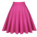 High Waist Runway Pleat Skirt Black Knee Length Flared Skirts Retro Vintage 50s Rockabilly Swing Skirts Women Faldas Saia Jupe