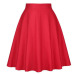 High Waist Runway Pleat Skirt Black Knee Length Flared Skirts Retro Vintage 50s Rockabilly Swing Skirts Women Faldas Saia Jupe