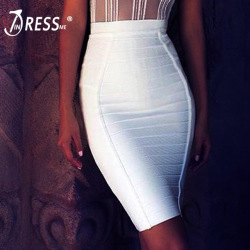 INDRESSME 2019 New Sexy Pencil Bodycon Skirt Striped Knee-Length Bandage Skirts Wear To Work Summer Wholesale