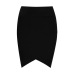 INDRESSME 2019 Women's Mini Irregular Elastic Bandage Skirts Sexy Slim Pencil Bodycon Skirts Summer Wholesale