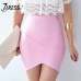 INDRESSME 2019 Women's Mini Irregular Elastic Bandage Skirts Sexy Slim Pencil Bodycon Skirts Summer Wholesale