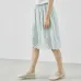 INMAN Women's Cotton Summer new Lace Cotton midi skirt