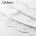 JaMerry 2019 Spring summer lace embroidery white skirt women Boho holiday high waist mini skirts Cute solid beach female skirts