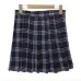 Japanese college high waist plaid skirt
