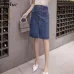 Jielur Korean Fashion High Waist Skirt Plus Size Buttons Pockets Classic Jeans Skirt for Women S-5XL Elegant Jupe Femme Dropship