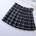 Korean Style Women Pleated Skirt Summer High Waist Japanese Sweets Plaid Mini Skirt School Girl Saia Colegial Jupe Plisse Femme