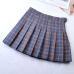 Korean Style Women Pleated Skirt Summer High Waist Japanese Sweets Plaid Mini Skirt School Girl Saia Colegial Jupe Plisse Femme