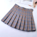 Korean Style Women Pleated Skirt Summer High Waist Japanese Sweets Plaid Mini Skirt School Girl Saia Colegial Jupe Plisse Femme