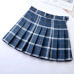 Korean Style Women Pleated Skirt Summer High Waist Japanese Sweets Plaid Mini Skirt School Girl Saia Colegial Jupe Plisse Femme