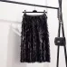 Marwin 2018 New-Coming Autumn Winter Sequins Skirts Fashion Beading Knee-Length Empire Sexy Club Christmas Skirts