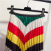 Marwin 2019 Spring New-Coming Color Matching Striped Pleated skirt High Street Style Mid-Calf Empire Soft Fashion Women Skirts