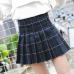 Mini Skirt 2018 Autumn Clothes New Arrivals Red And Blue Plaid A Line Pleated Skirt Women Korean Fashion High Waist Skirts Women