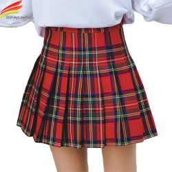 Mini Skirt 2018 Autumn Clothes New Arrivals Red And Blue Plaid A Line Pleated Skirt Women Korean Fashion High Waist Skirts Women