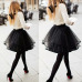 Mini short Puffy Black tulle Skirt With Ruffles Fashion sexy tutu 62 colours Woman Midi Elastic waist skirt puls size 2019