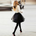 Mini short Puffy Black tulle Skirt With Ruffles Fashion sexy tutu 62 colours Woman Midi Elastic waist skirt puls size 2019