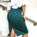 Multi colors 2017 Women Skirt Winter Solid Suede Work Wear Package Hip Pencil Midi Skirt Autumn Winter Bodycon Femininas SP012