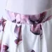 Neophil 2019 Retro Fashion Women Black White Pleated Flower Floral Print High Waist Midi Ball Gown Flare Short Skirts Saia S1225