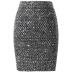 Neophil 2019 Spring Women Sequined Patchwork Shinny Pencil Mini Skirts High Waist Black Party Sexy Bandage Girls Long Saia S1802