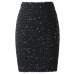 Neophil 2019 Spring Women Sequined Patchwork Shinny Pencil Mini Skirts High Waist Black Party Sexy Bandage Girls Long Saia S1802