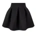 Neophil 2019 Winter Black Red High Waist Plus Size Pleated Space Cotton Ball Gown Short Mini Skirts Girls School Work Wear S0907