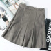 Neophil 2019 Winter Women Mini Pleated Suede Skirts Preppy Style Falda Plisada High Waist School Girls Skater Short Skirt S1806