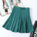 Neophil 2019 Winter Women Mini Pleated Suede Skirts Preppy Style Falda Plisada High Waist School Girls Skater Short Skirt S1806