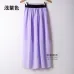New Brand Fashion Designer Sexy Style Skirt  Women Sexy Chiffon Candy Color Long Skirt High Quality  Nice designs Hot selling