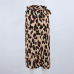 New Fashion Women Leopard Skirt Slim Wrap Asymmetric Bandage Lace Up Side Split Gypsy Drape Bodycon Midi Skirts Bottom