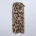 New Fashion Women Leopard Skirt Slim Wrap Asymmetric Bandage Lace Up Side Split Gypsy Drape Bodycon Midi Skirts Bottom