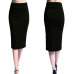 New Ladies Office Stretch Bodycon Midi Skirt Women Pencil Skirt Female High Waist Mid-Calf Jersey Skirt Puls Size XL