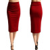 New Ladies Office Stretch Bodycon Midi Skirt Women Pencil Skirt Female High Waist Mid-Calf Jersey Skirt Puls Size XL